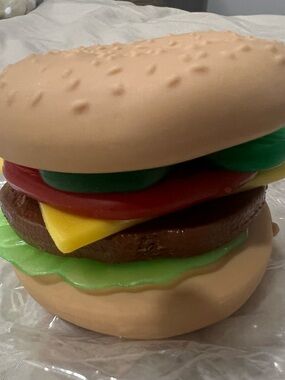 Squishy Playful Toy Burger Stress Doh Toy Stack